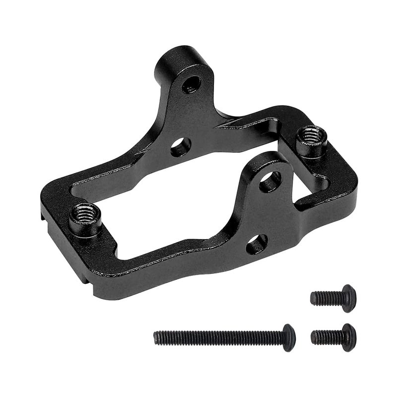 GTHELE Aluminum Servo Mount Bracket for Traxxas TRX4M Upgrade Parts 1/18 RC Crawler Car (Black) - Image 2